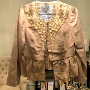 Anthropologie Beige Dress Jacket Size 10